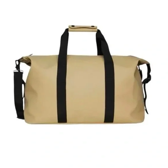 NWT Rains Hilo Weekend Waterproof Bag in Sand and Black - Picture 2 of 5